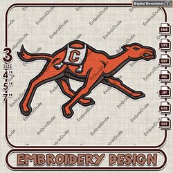 Campbell Fighting Camels, Embroidery Files, Fighting Camels Logo Embroidery Designs, NCAA Machine Embroidery Files
