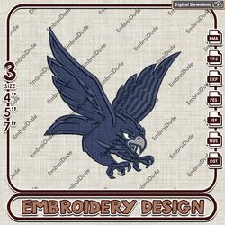 Monmouth Hawks, Machine  Embroidery Files, Monmouth Hawks Logo Embroidery Designs, NCAA Machine Embroidery Files