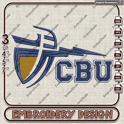 California Baptist Lancers, Machine Embroidery Files, California Baptist Logo Embroidery Designs, NCAA Embroidery Files