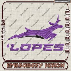 Grand Canyon Lopes, Machine Embroidery Files, Grand Canyon Lopes Logo Embroidery Designs, NCAA Embroidery Files