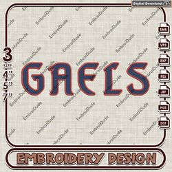 Saint Mary's Gaels, Machine Embroidery Files, NCAA Saint Mary's Gaels Logo Embroidery Designs, NCAA Embroidery Files