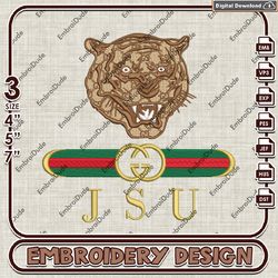 Jackson State Tigers NCAA Machine Embroidery Files, Gucci Jackson State Tigers Embroidery Designs, NCAA Logo EMb Files