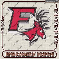 Fairfield Stags Mascot Machine Embroidery Files, Fairfield Stags NCAA Embroidery Designs, NCAA Logo EMb Files