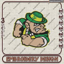 Notre Dame Fighting Irish Mascot Team Machine Embroidery Files, NCAA Notre Dame Embroidery Design, NCAA Logo EMb Files