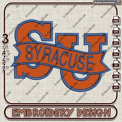 NCAA Syracuse Orange Word Logo Machine Embroidery Files, NCAA Syracuse Orange Embroidery Design, NCAA Logo EMb Files