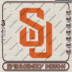 NCAA Syracuse Orange Team Logo Machine Embroidery Files, NCAA Syracuse Orange Embroidery Design, NCAA Logo EMb Files