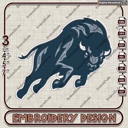 Howard Bison Team Mascot Machine Embroidery, NCAA Howard Bison Logo Embroidery Design, NCAA Logo EMb Files