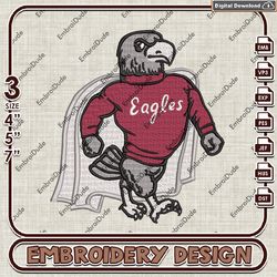 North Carolina Central Eagles Mascot Machine Embroidery, NCAA North Carolina Team Embroidery Design, NCAA Logo EMb Files