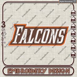 Bowling Green Falcons Logo, Machine Embroidery Files, Ncaa BGSU Falcons Embroidery Designs, NCAA Embroidery Files