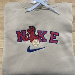 Ni.ke UIC Flames Embroidered Shirt, NCAA UIC Flames Embroidery, Embroidered Hoodie, NCAA Embroidered Sweatshirt