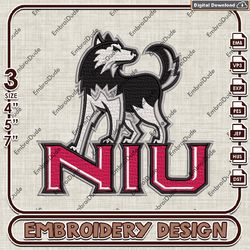 Northern Illinois Huskies embroidery, Northern Illinois Huskies embroidery, NIU Huskies embroidery, NCAA embroidery