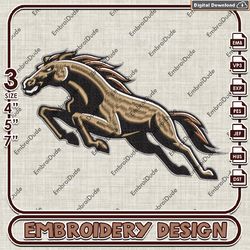 Western Michigan Broncos Logo embroidery design, Western Michigan Broncos embroidery, WMU Broncos, NCAA embroidery