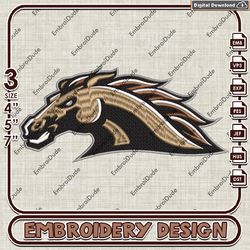 NCAA Western Michigan Broncos Logo embroidery design, Western Michigan Broncos embroidery, WMU Broncos, NCAA embroidery