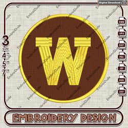 Western Michigan Broncos embroidery design, Western Michigan Broncos embroidery, WMU Broncos Logo, NCAA embroidery