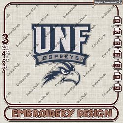 North Florida Ospreys embroidery design, NCAA UNF Ospreys embroidery, North Florida Ospreys embroidery, NCAA embroidery