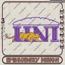 NCAA Northern Iowa Panthers Word Logo emb designs, Northern Iowa embroidery, NCAA Team Logo machine embroidery files