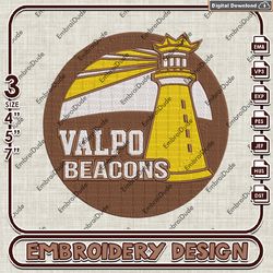 Valparaiso Beacons NCAA Logo emb designs, Valparaiso Beacons embroidery, NCAA Team Logo machine embroidery files