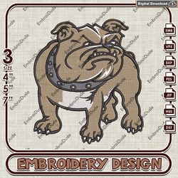 Bryant Bulldogs Mascot Logo Emb design, NCAA Bryant Bulldogs Team embroidery, NCAA Team Logo machine embroidery