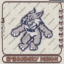 UNH Wildcats NCAA Funny Logo Emb design, NCAA New Hampshire Wildcats Team embroidery, NCAA Team Logo machine embroidery