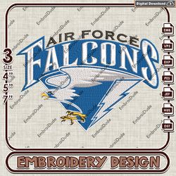 Air Force Falcons Team Logo Emb design, NCAA Air Force Falcons Team embroidery, NCAA Team Embroidery File