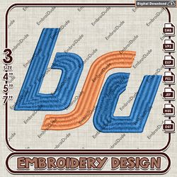 Boise State Broncos BSU NCAA Logo Emb design, NCAA Boise State Broncos Team embroidery, NCAA Team Embroidery File