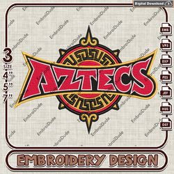 San Diego State Aztecs Writing Logo Embroidery design, NCAA San Diego State Aztecs Team embroidery, NCAA Embroidery File