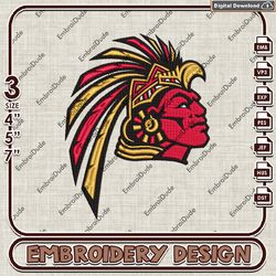 NCAA San Diego State Aztecs Head Mascot Embroidery design, NCAA San Diego State Team embroidery, NCAA Embroidery File