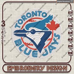 Toronto Blue Jays MLB Team Mascot Logo Embroidery design, MLB Logo Team embroidery, MLB Logo Machine Embroidery File
