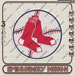 Boston Red Sox MLB Mascot Team Logo Embroidery design, MLB Logo Team embroidery, MLB Logo Machine Embroidery File