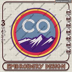 Colorado Rockies Logo Embroidery design, MLB Logo Team embroidery, MLB Logo Machine Embroidery File
