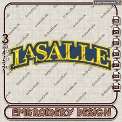 NCAA La Salle Explorers Text Logo Embroidery design ,NCAA La Salle Explorers embroidery, NCAA Embroidery File