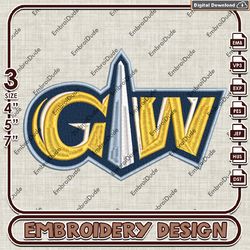 George Washington Colonials NCAA Logo Embroidery design ,NCAA embroidery, NCAA Embroidery File