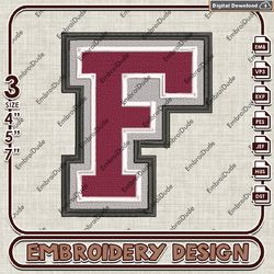 NCAA Fordham Rams Logo Embroidery design ,NCAA Fordham Rams embroidery, NCAA Embroidery File