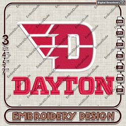 NCAA Dayton Flyers Word Logo Embroidery design ,NCAA Dayton Flyers embroidery, NCAA Embroidery File