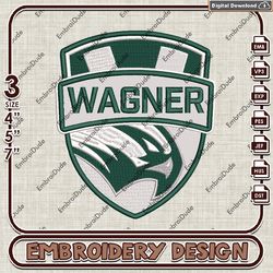 NCAA Wagner Seahawks Logo Embroidery design ,NCAA Wagner Seahawks embroidery, NCAA Embroidery File