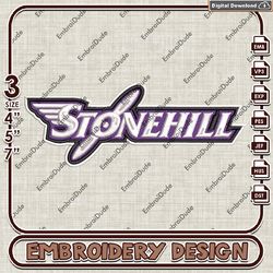 NCAA Stonehill Skyhawks Text Logo Embroidery design ,NCAA Stonehill Skyhawks embroidery, NCAA Embroidery File