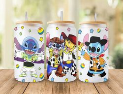 Cartoon 16oz Can Glass Wrap, Cartoon Libbey Glass Can Png, To Infinity And Beyon