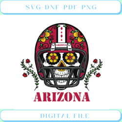 Arizona Cardinals Skull Helmet Svg Sport Svg, Football Svg