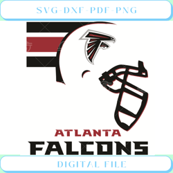 Atlanta Falcons Helmet Svg Sport Svg, Helmet Svg, Stripe Svg