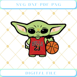 Baby Yoda Michael Jordan Svg Chicago Bulls Svg