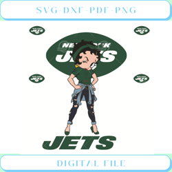 Betty Boop New York Jets Svg Sport Svg