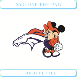 Denver Broncos Minnie Svg Sport Svg, Football Teams Svg, Sport Teams