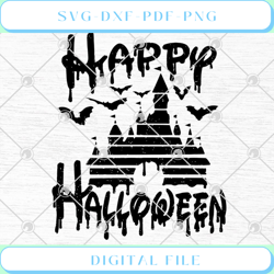 Disney Castle Happy Halloween SVG PNG EPS DXF SVG