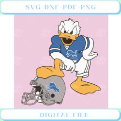 Donald Duck Detroit Lions Svg Sport Svg