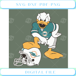 Donald Duck Miami Dolphins Svg Sport Svg