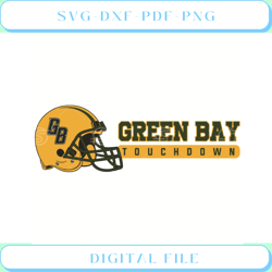Green Bay Football Touchdown Svg Sport Svg