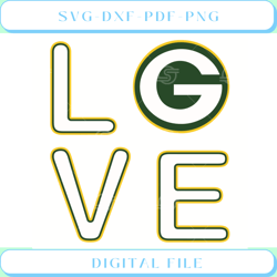 Green Bay Packers Love Svg Sport Svg, Green Bay Packers Svg