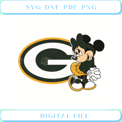 Green Bay Packers Minnie Svg Sport Svg, Football Teams Svg