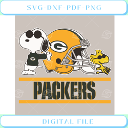 Green Bay Packers Snoopy Woodstock Svg Sport Svg