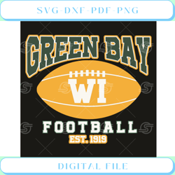 Green Bay WI Football Est 1919 Svg Sport Svg